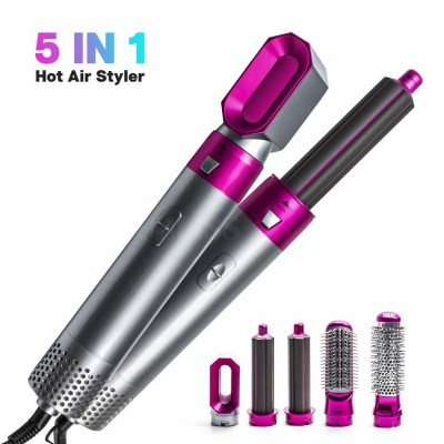 Airwrap styler 5 in 1 Hot Air Brush Hair Dryer Brush Dual Voltage Ceramic Blow Dryer Straightening Curling Styling