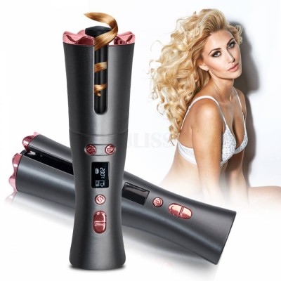 Manufacture Factory Price Pro Automatic Curling Iron Portable Cordless Wireless Electric Ion Auto Rotating Ceramic Hair Curler