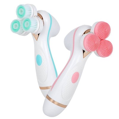 Sonic Waterproof Electric Device Deep Exfoliating Massaging Rechargeable Silicone Skin Wash Machine Face Cleansing Brush